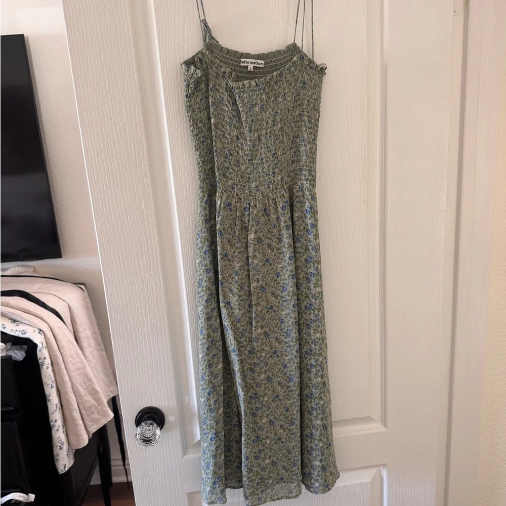 Reformation Sable Dress Sprite - Size M - Picture 2 of 4